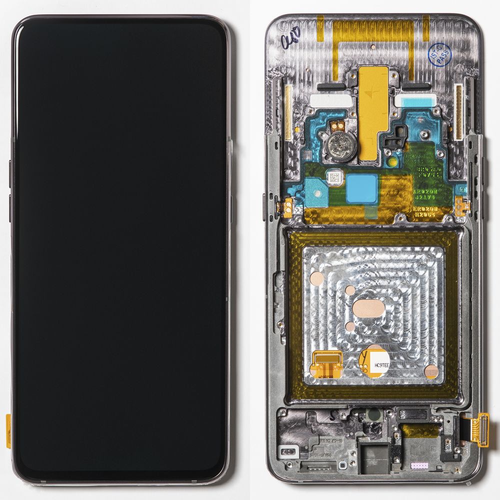 Дисплей + сенсор для Samsung A805F (A80 2019) Черный Сервисный Оригинал 100% (Рамка)