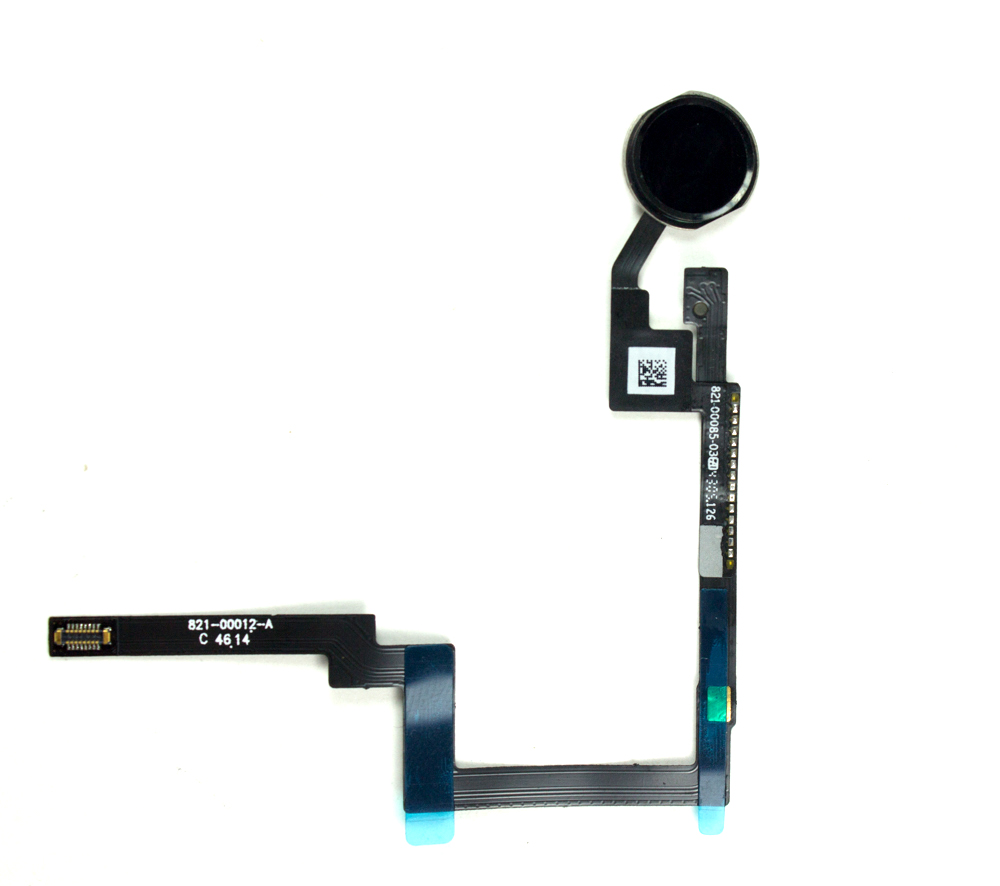 Шлейф iPad Mini 3 (A1512/A1599/A1600) + кнопка Home Черная