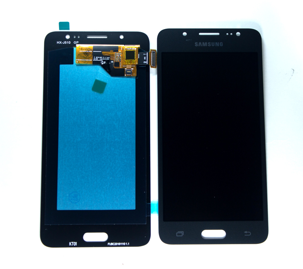 Дисплей + сенсор для Samsung J510F (J5 2016) Черный OLED 