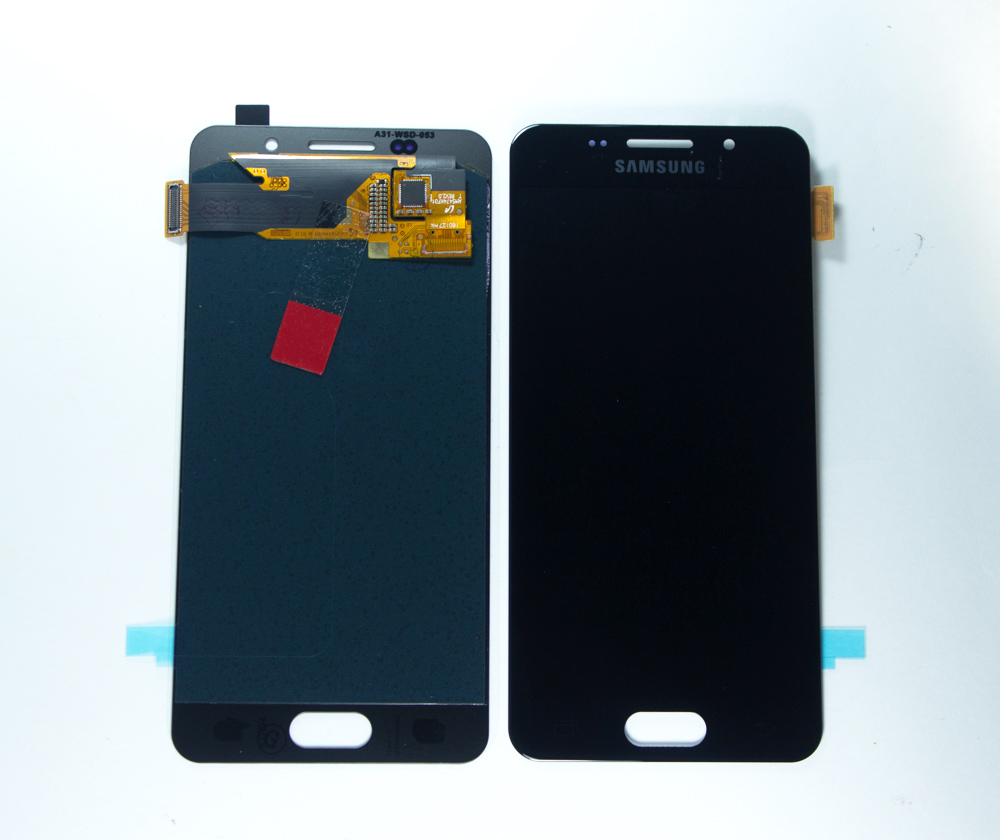 Дисплей + сенсор для Samsung A310F (A3 2016) Черный OLED 