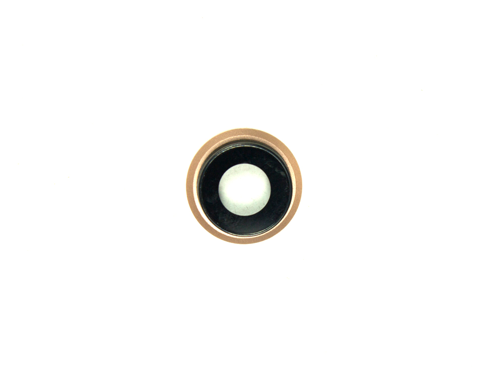 Стекло основной камеры для iphone 8 gold
