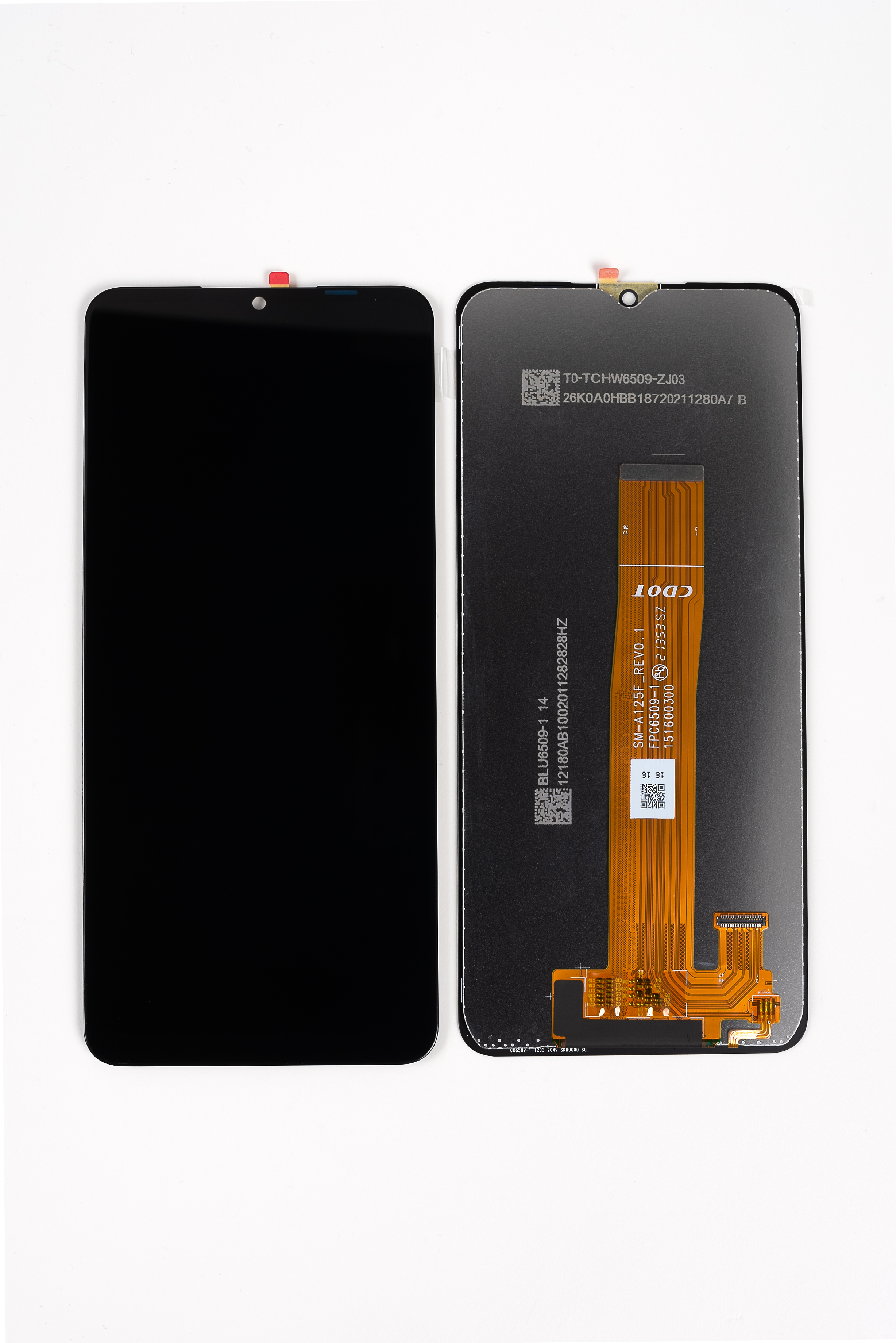 Дисплей + сенсор для Samsung A125F (A12) Черный Сервисный Оригинал 100% 