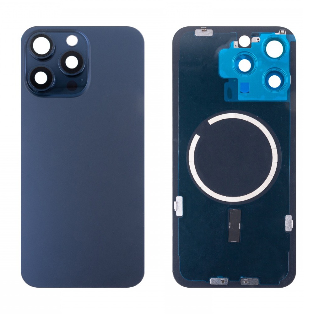 Задняя крышка для iPhone 15 Pro Max Синяя