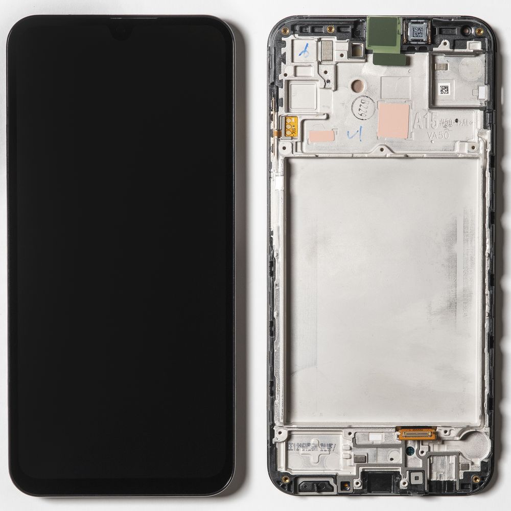Дисплей + сенсор для Samsung A155F/A156B (A15 4G/A15 5G) Черный Сервисный Оригинал 100% (рамка)