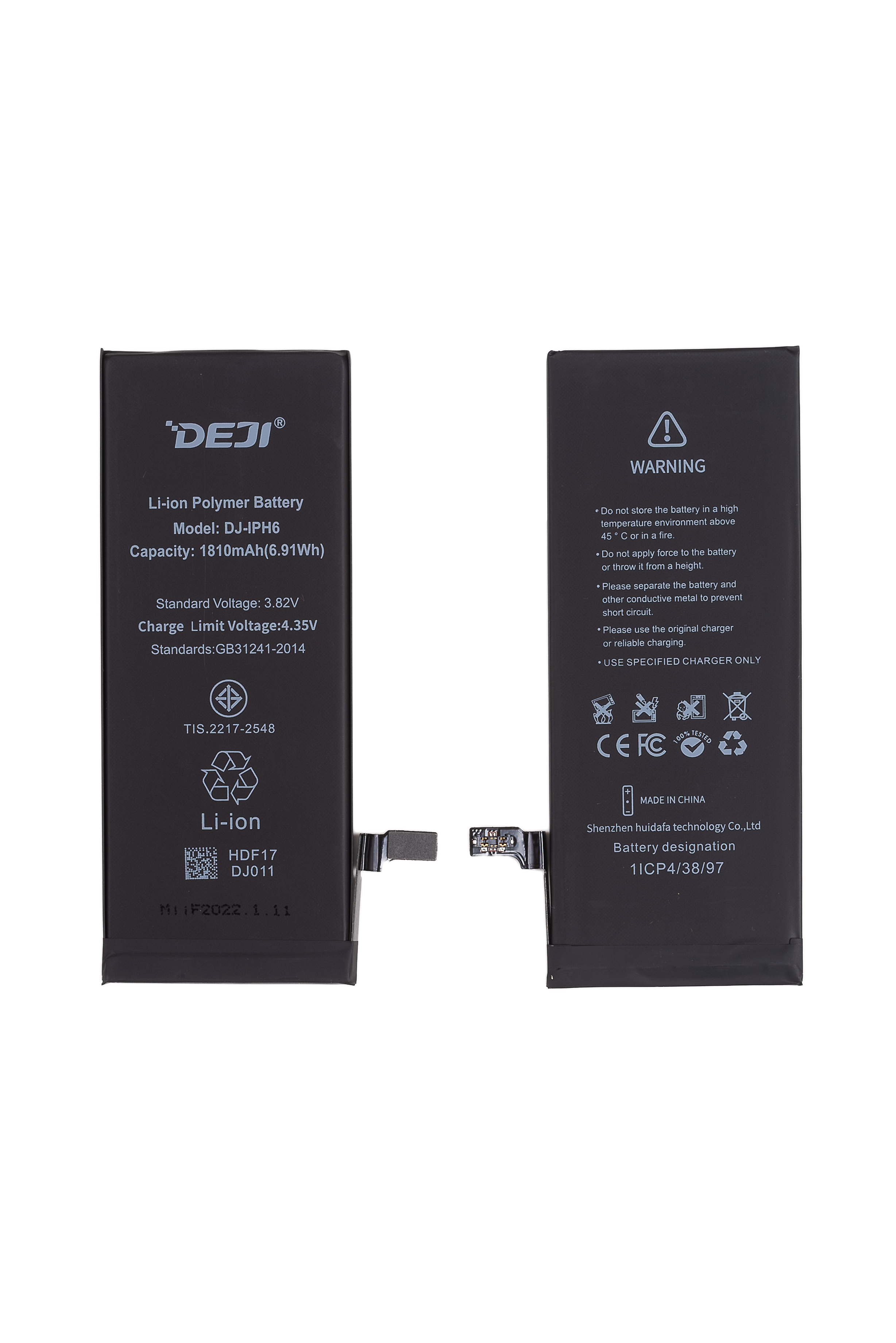 Аккумулятор DEJI для iPhone 6 (Оригинальная ёмкость) 1810 mAh