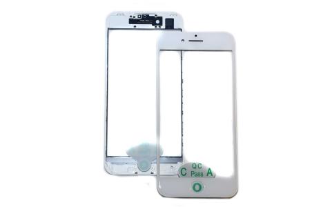 Стекло для переклейки iPhone 6 + рамка+ OCA Белое