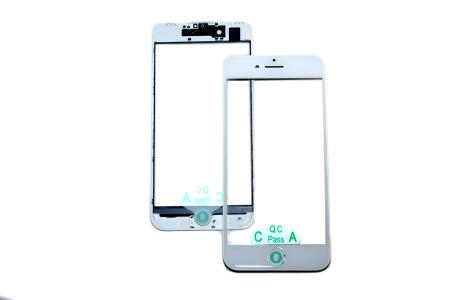 Стекло для переклейки iPhone 7 + рамка+ OCA Белое