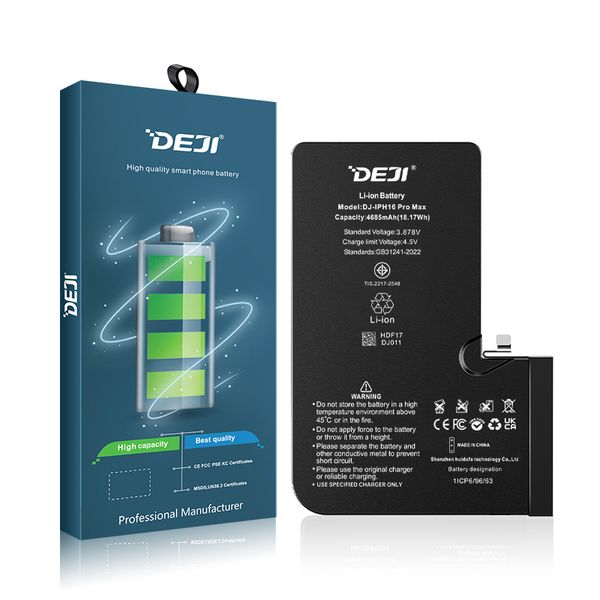 Аккумулятор DEJI для iPhone 16 Pro Max (Оригинальная емкость) 4685mAh