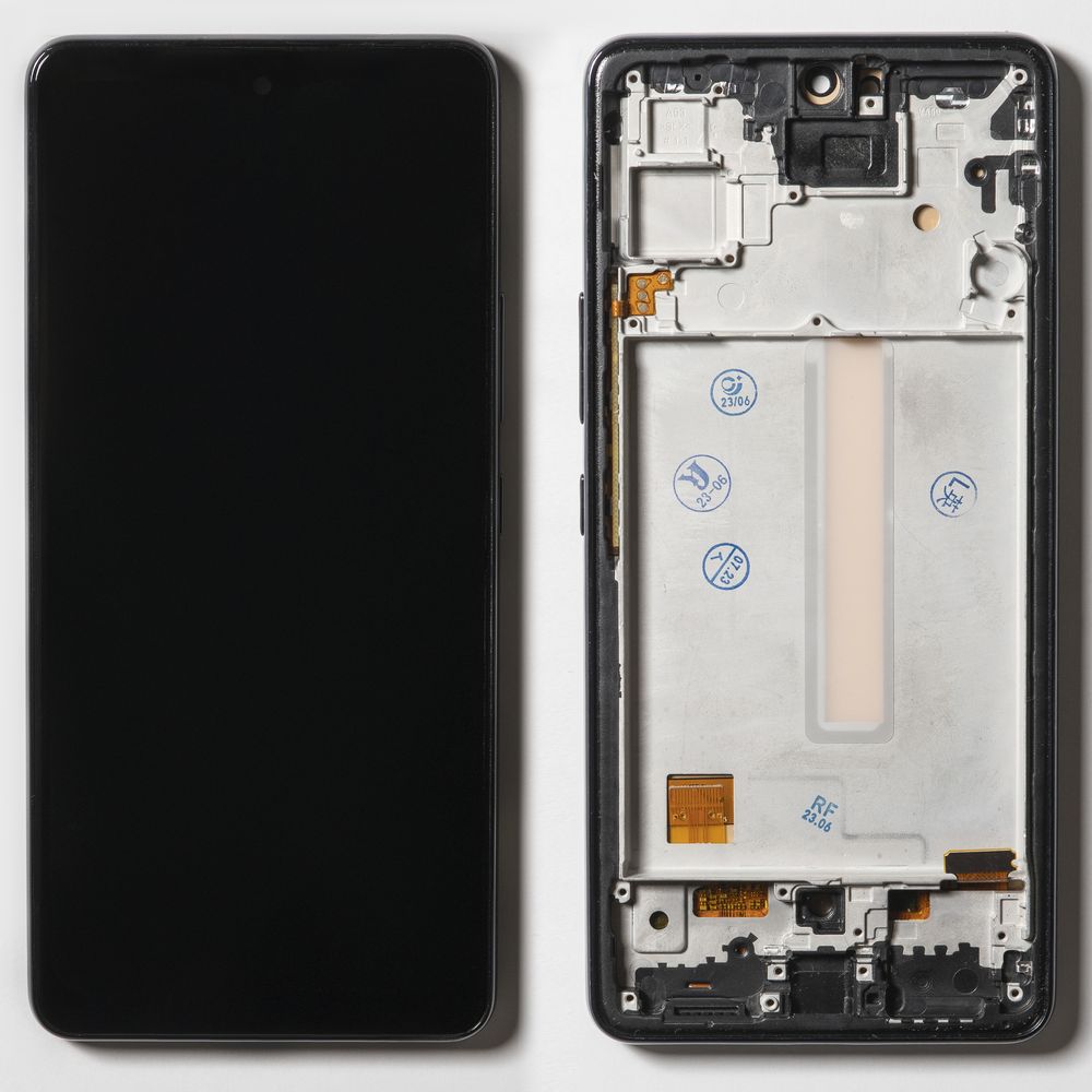 Дисплей + сенсор для Samsung A536B (A53 5G) Черный OLED (рамка) Полноразмерный