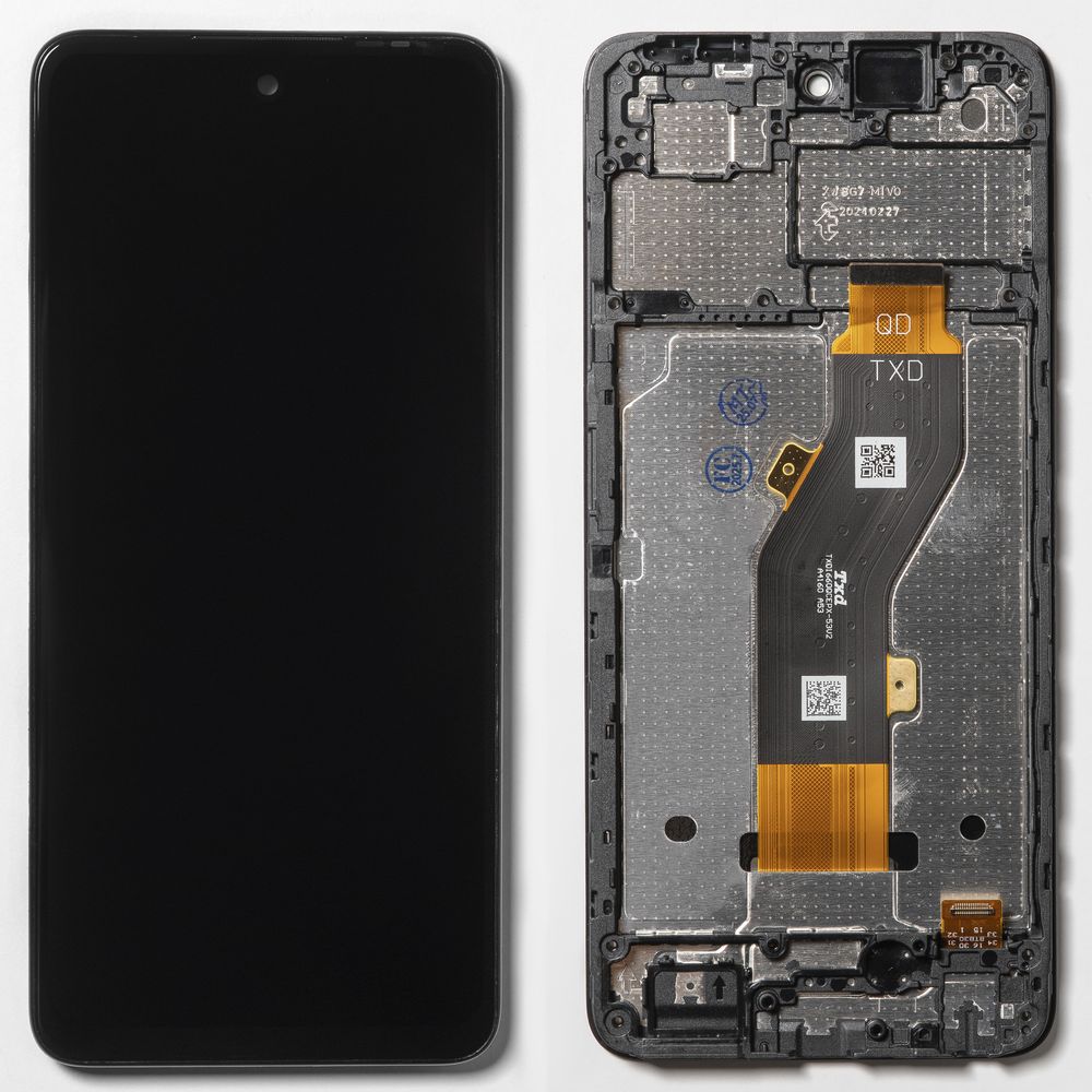 Дисплей + сенсор для Tecno Spark 20C Черный Оригинал (Рамка)