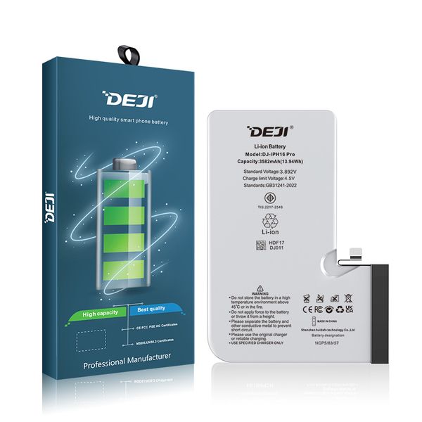 Аккумулятор DEJI для iPhone 16 Pro (Оригинальная емкость) 3582mAh