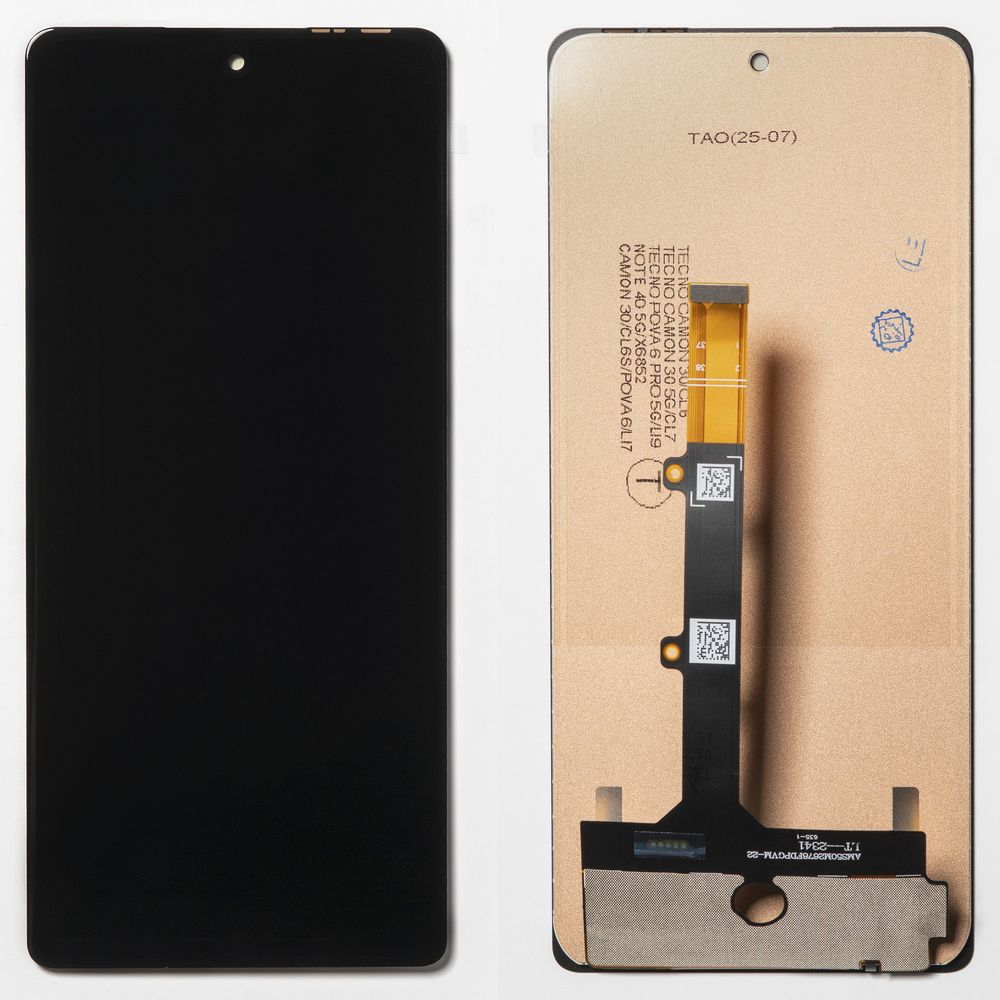 Дисплей + сенсор для Tecno Camon 30 4G /5G/Pova 6 4G/Pova 6 Pro 5G/Infinix Note 40 5G Черный Incell