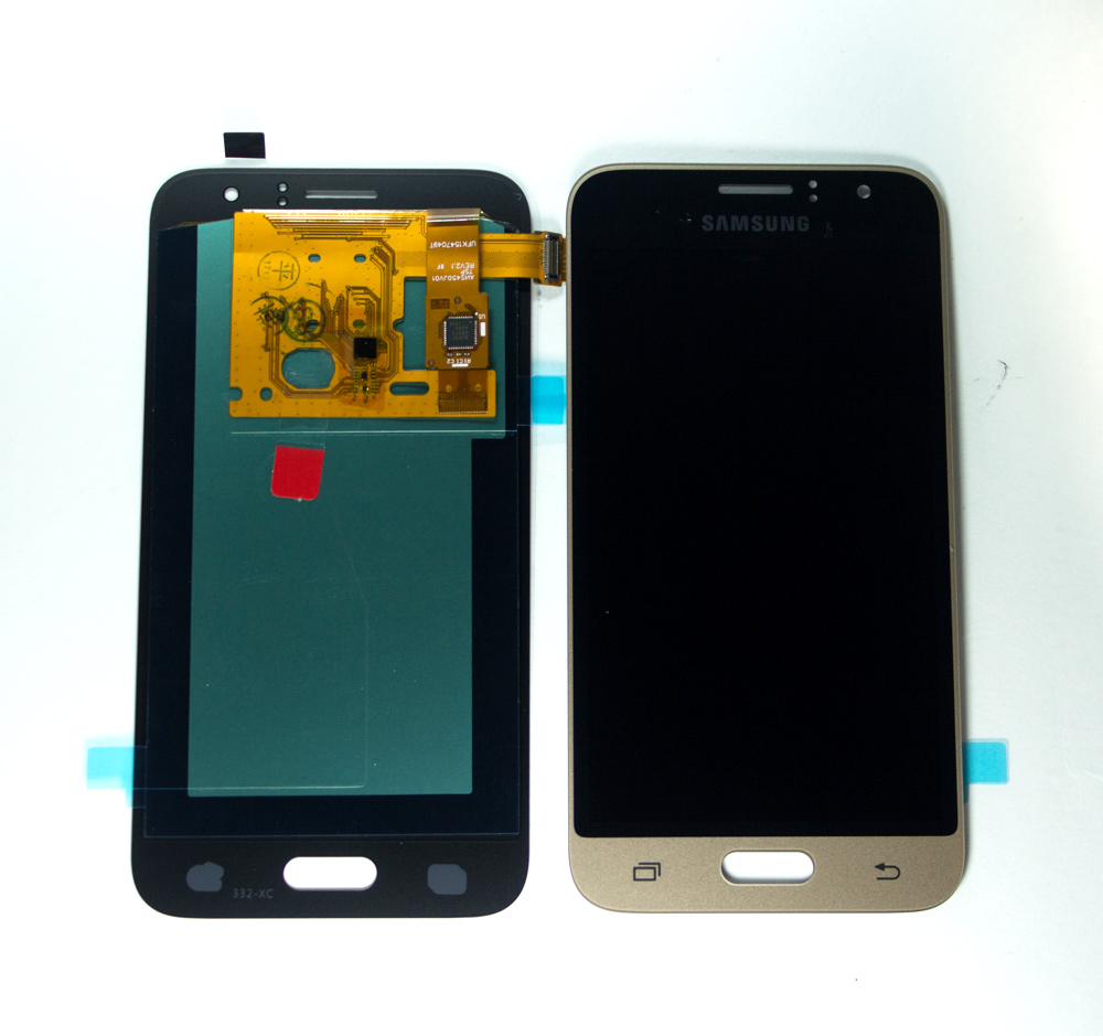 Дисплей + сенсор Samsung J120F (J1 2016) OLED Золото 