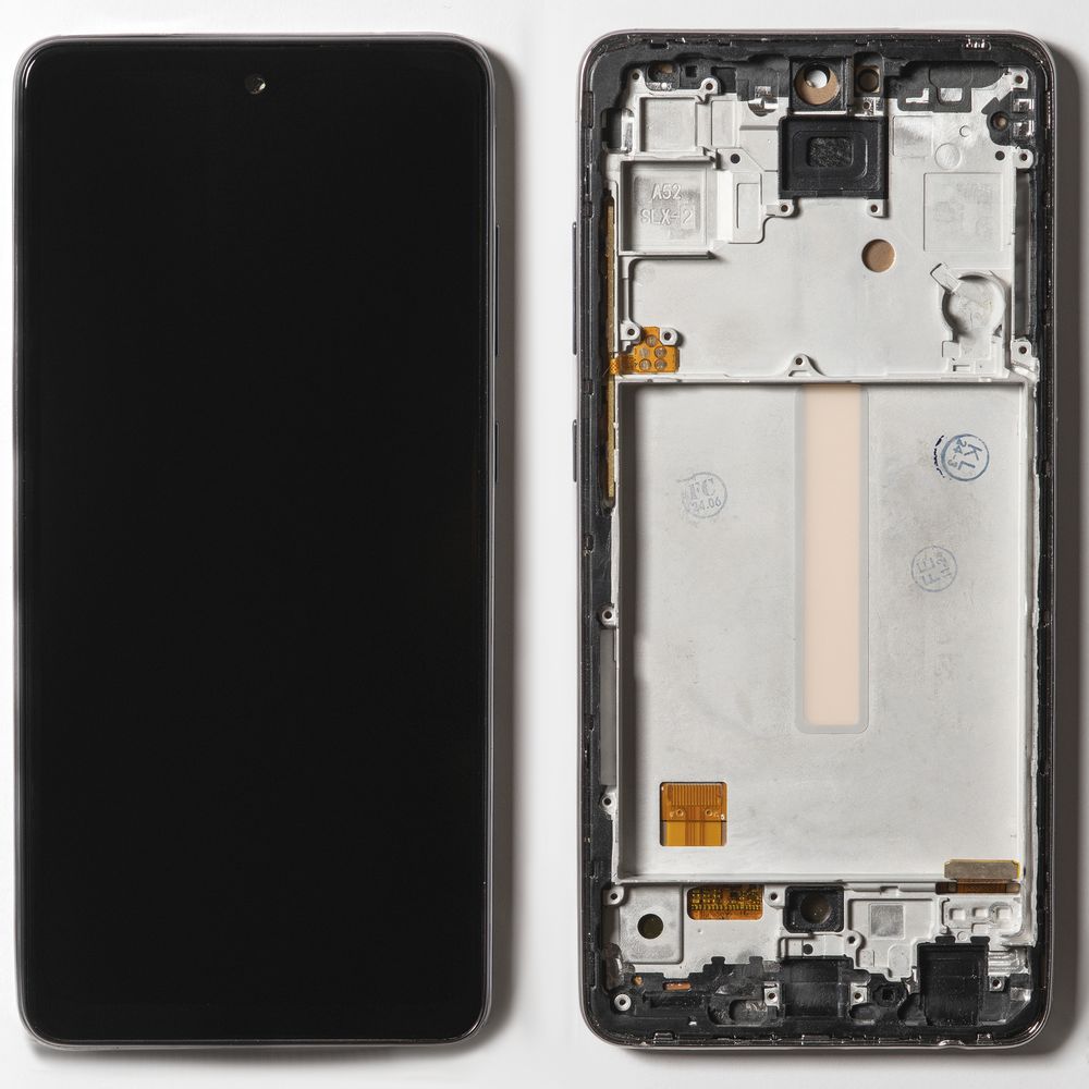 Дисплей + сенсор для Samsung A525F (A52)/A526B (A52S) Черный OLED (Рамка)
