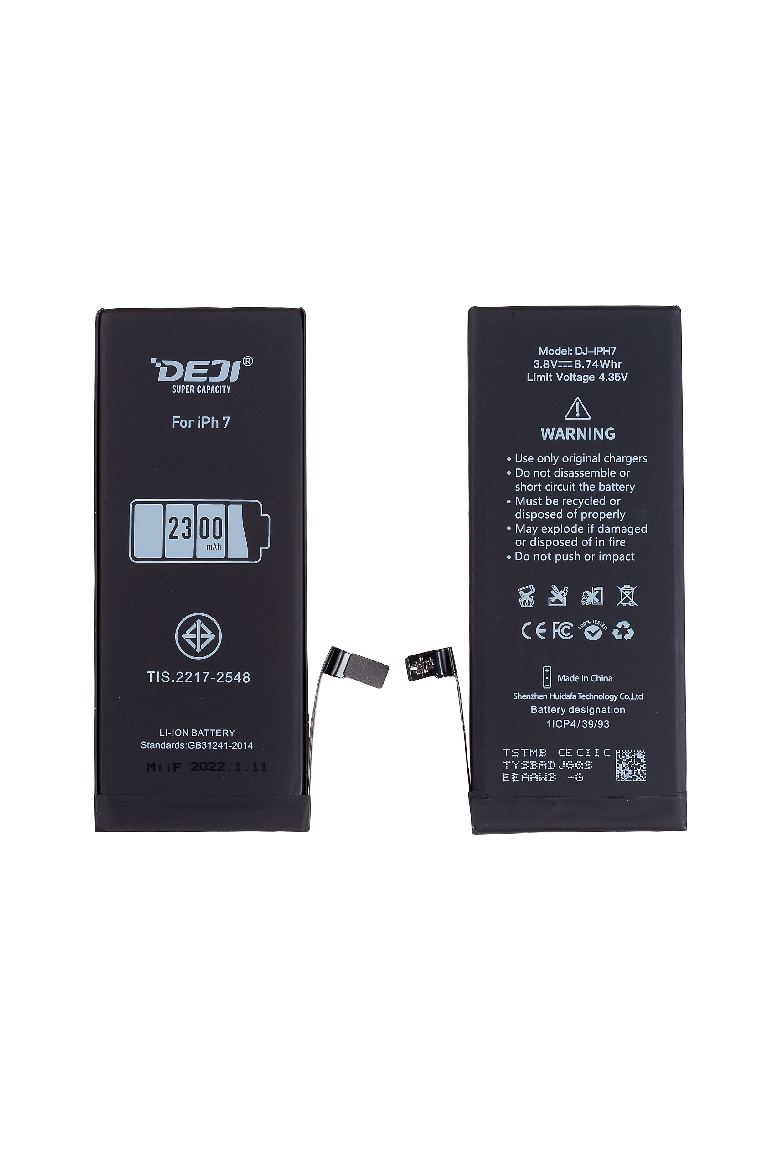 Аккумулятор DEJI для iPhone 7 (Повышенная ёмкость) 2410 mAh
